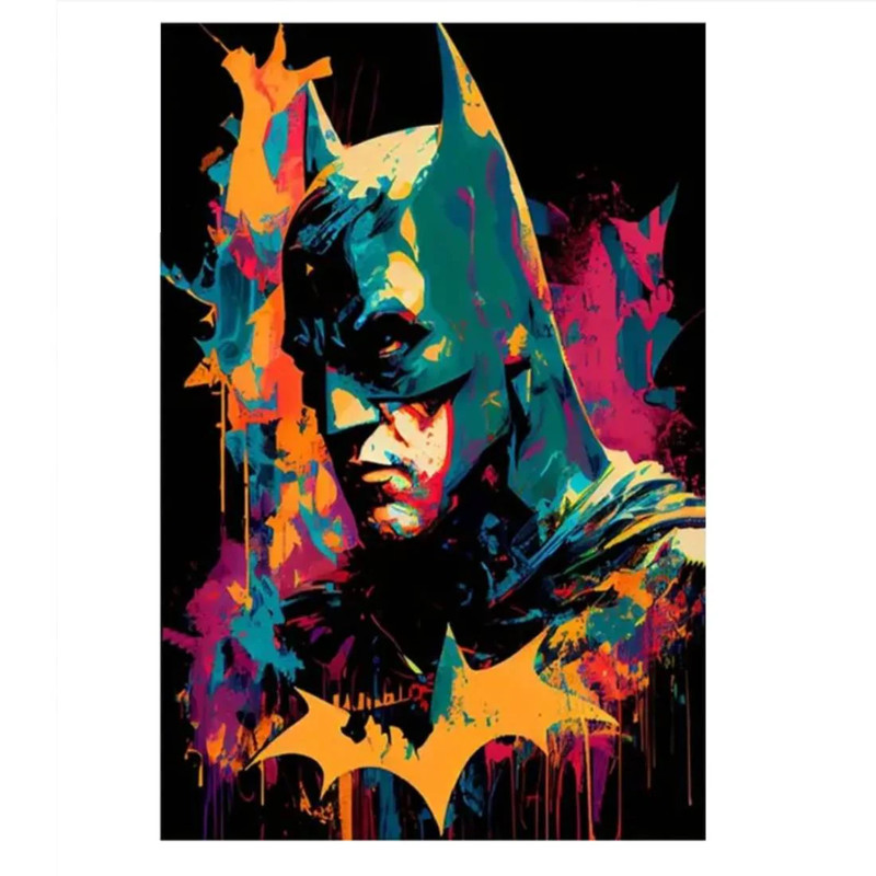 Batman Abstract Canvas Poster (40x60cm) - 1 Piece - ملصق